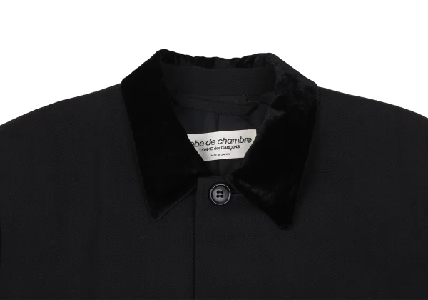 robe de chambre COMME des GARCONS Velour Collar Wool Gaba Jacket K-163901_004