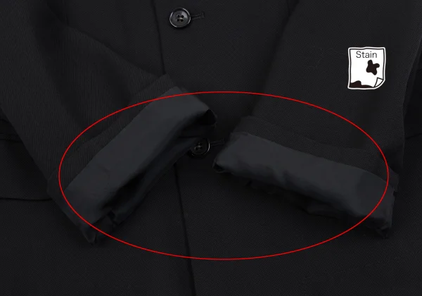 robe de chambre COMME des GARCONS Velour Collar Wool Gaba Jacket K-163901_010