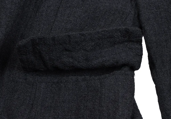 robe de chambre COMME des GARCONS Wrinkled Wool Tiered Jacket K-163902_010