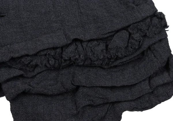 robe de chambre COMME des GARCONS Wrinkled Wool Tiered Jacket K-163902_011