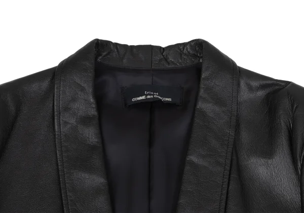 tricot COMME des GARCONS Leather Shawl Collar Jacket K-163905_004