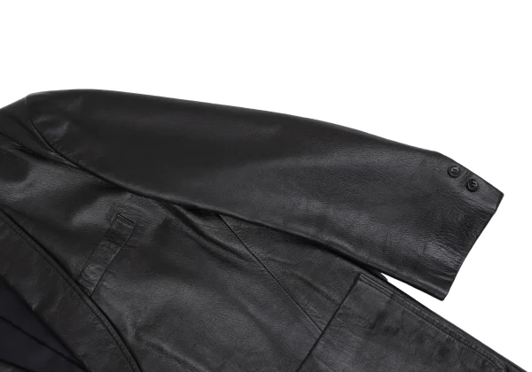 tricot COMME des GARCONS Leather Shawl Collar Jacket K-163905_006