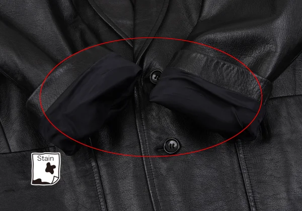 tricot COMME des GARCONS Leather Shawl Collar Jacket K-163905_008