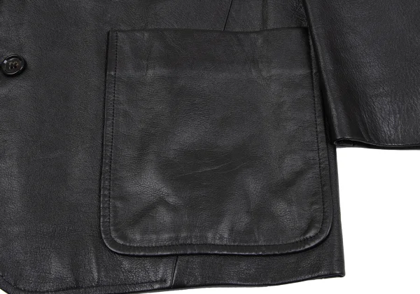 tricot COMME des GARCONS Leather Shawl Collar Jacket K-163905_011
