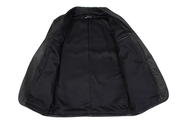 tricot COMME des GARCONS Leather Shawl Collar Jacket K-163905_012