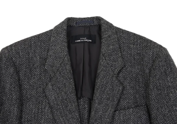 tricot COMME des GARCONS Harris Tweed Herringbone Jacket K-163906_005