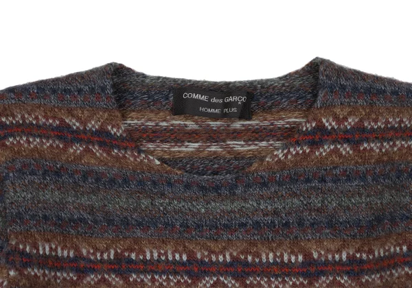 COMME des GARCONS HOMME PLUS Alpaca Blend Nordic Knit K-163908_002