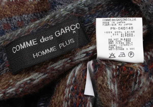 COMME des GARCONS HOMME PLUS Alpaca Blend Nordic Knit K-163908_010