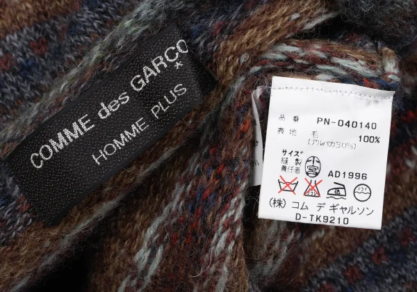 COMME des GARCONS HOMME PLUS Alpaca Blend Nordic Knit K-163908_011