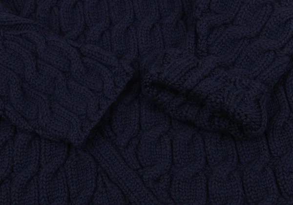 COMME des GARCONS HOMME PLUS Wool Bias Switching Cable Knit K-163909_006