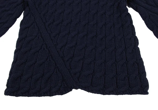 COMME des GARCONS HOMME PLUS Wool Bias Switching Cable Knit K-163909_007