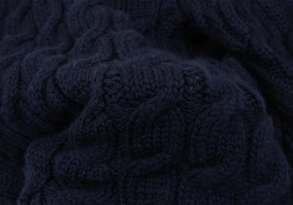 COMME des GARCONS HOMME PLUS Wool Bias Switching Cable Knit K-163909_012