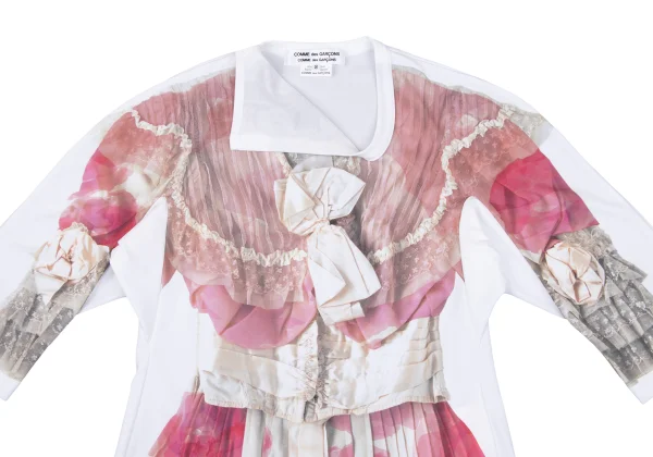 COMME des GARCON Dress Transfer Print 3/4 Sleeve Top K-163910_003