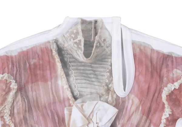 COMME des GARCON Dress Transfer Print 3/4 Sleeve Top K-163910_005