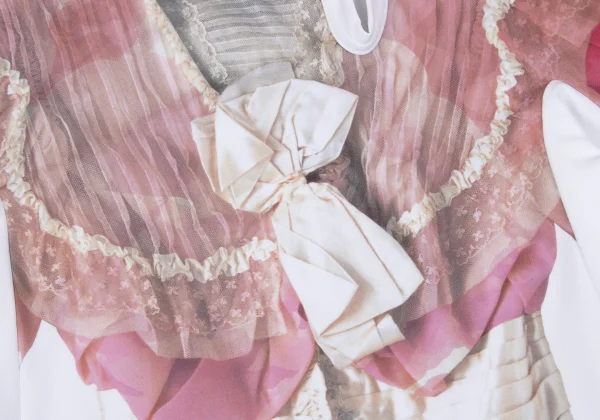 COMME des GARCON Dress Transfer Print 3/4 Sleeve Top K-163910_006