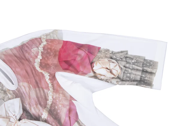 COMME des GARCON Dress Transfer Print 3/4 Sleeve Top K-163910_007