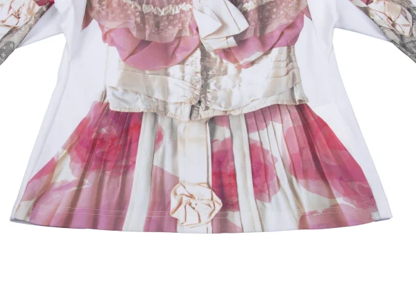 COMME des GARCON Dress Transfer Print 3/4 Sleeve Top K-163910_009