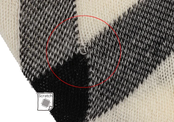 COMME des GARCON Lattice Check Bias Asymmetry Design Cardigan K-163911_006