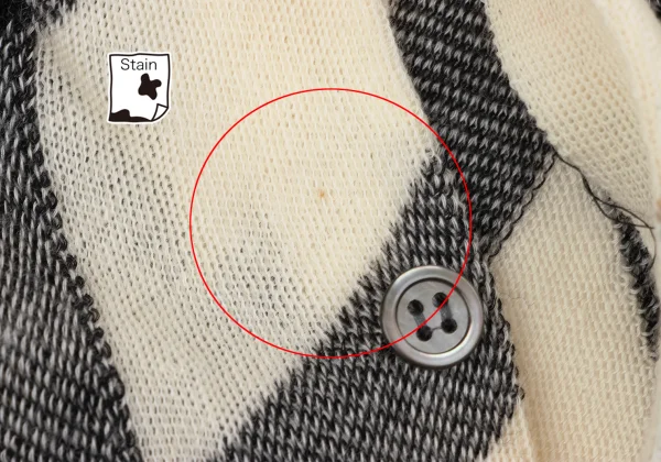 COMME des GARCON Lattice Check Bias Asymmetry Design Cardigan K-163911_010