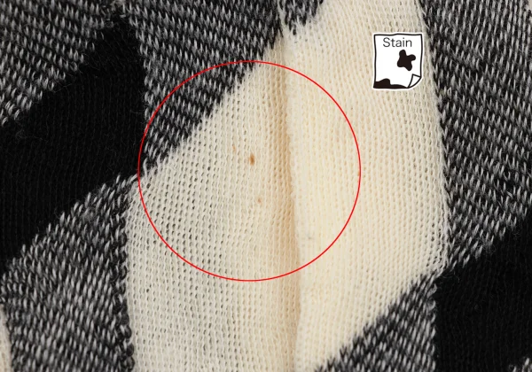 COMME des GARCON Lattice Check Bias Asymmetry Design Cardigan K-163911_011