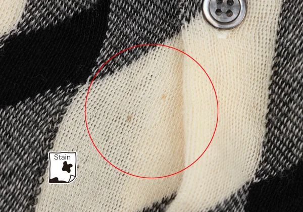 COMME des GARCON Lattice Check Bias Asymmetry Design Cardigan K-163911_012