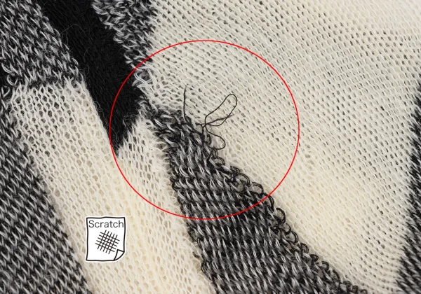 COMME des GARCON Lattice Check Bias Asymmetry Design Cardigan K-163911_015