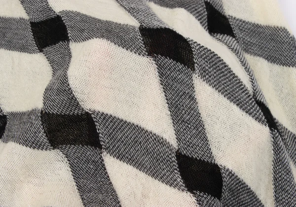 COMME des GARCON Lattice Check Bias Asymmetry Design Cardigan K-163911_016