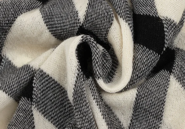 COMME des GARCON Lattice Check Bias Asymmetry Design Cardigan K-163911_017