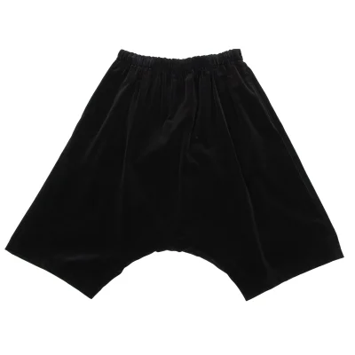 COMME des GARCONS Velour Dropped Crotch Cropped Pants