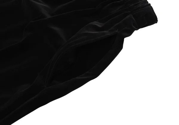 COMME des GARCONS Velour Dropped Crotch Cropped Pants K-163912_004