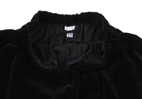 COMME des GARCONS Velour Dropped Crotch Cropped Pants K-163912_005