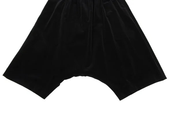 COMME des GARCONS Velour Dropped Crotch Cropped Pants K-163912_006