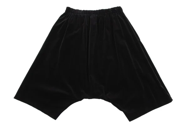 COMME des GARCONS Velour Dropped Crotch Cropped Pants K-163912_008
