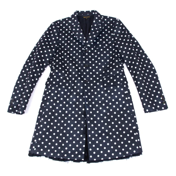 COMME des GARCONS Dot Ruffle Lined Long Jacket K-163917_002