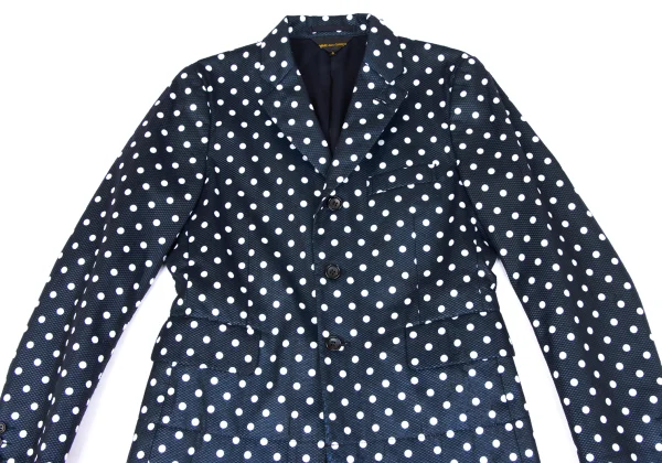 COMME des GARCONS Dot Ruffle Lined Long Jacket K-163917_003