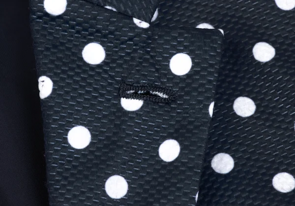 COMME des GARCONS Dot Ruffle Lined Long Jacket K-163917_006