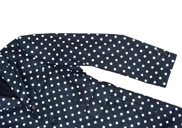COMME des GARCONS Dot Ruffle Lined Long Jacket K-163917_010
