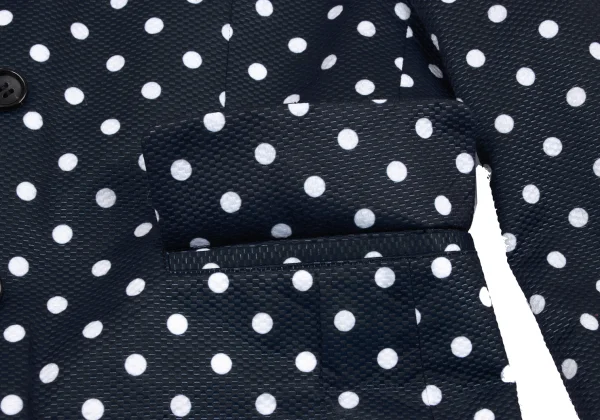 COMME des GARCONS Dot Ruffle Lined Long Jacket K-163917_014