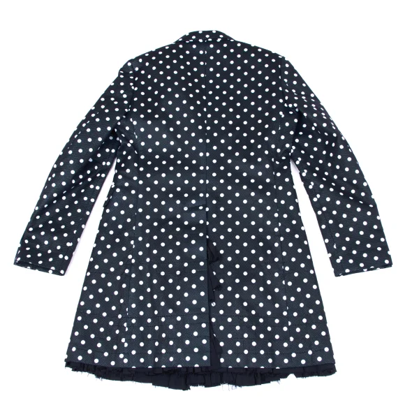 COMME des GARCONS Dot Ruffle Lined Long Jacket K-163917_016