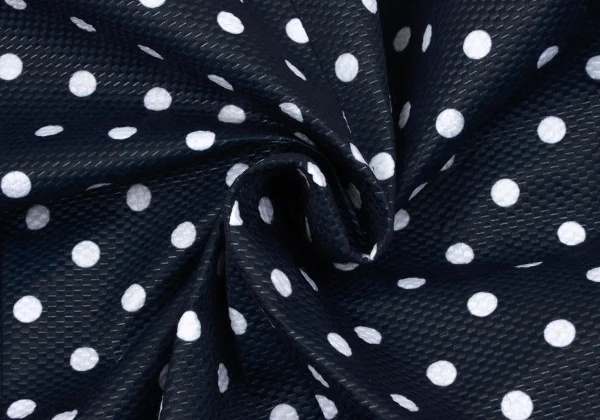 COMME des GARCONS Dot Ruffle Lined Long Jacket K-163917_018