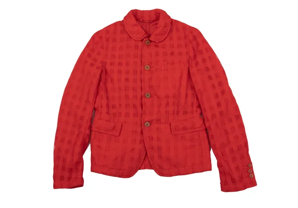 COMME des GARCONS COMME des GARCONS Poly Mesh Check Jacket K-163919_002