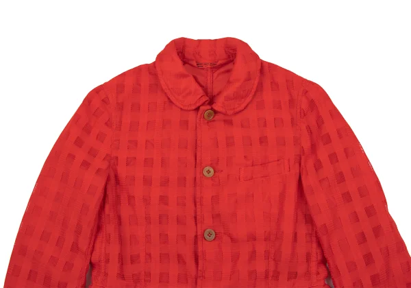 COMME des GARCONS COMME des GARCONS Poly Mesh Check Jacket K-163919_003