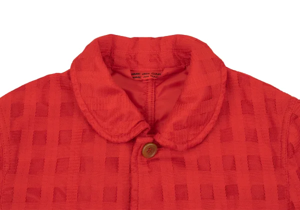 COMME des GARCONS COMME des GARCONS Poly Mesh Check Jacket K-163919_004