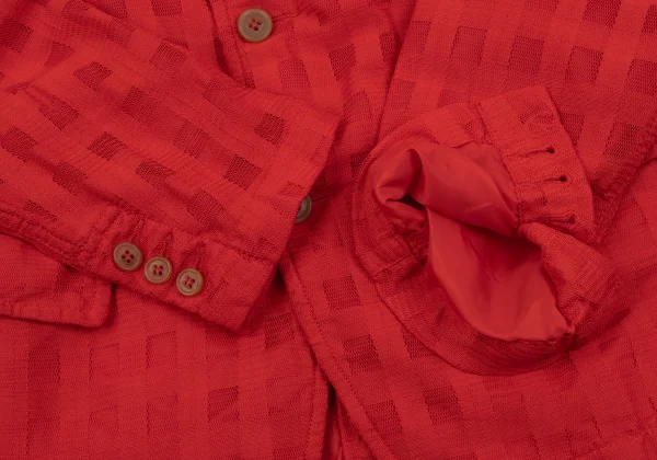 COMME des GARCONS COMME des GARCONS Poly Mesh Check Jacket K-163919_009