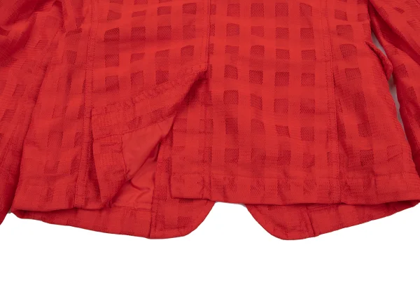 COMME des GARCONS COMME des GARCONS Poly Mesh Check Jacket K-163919_014