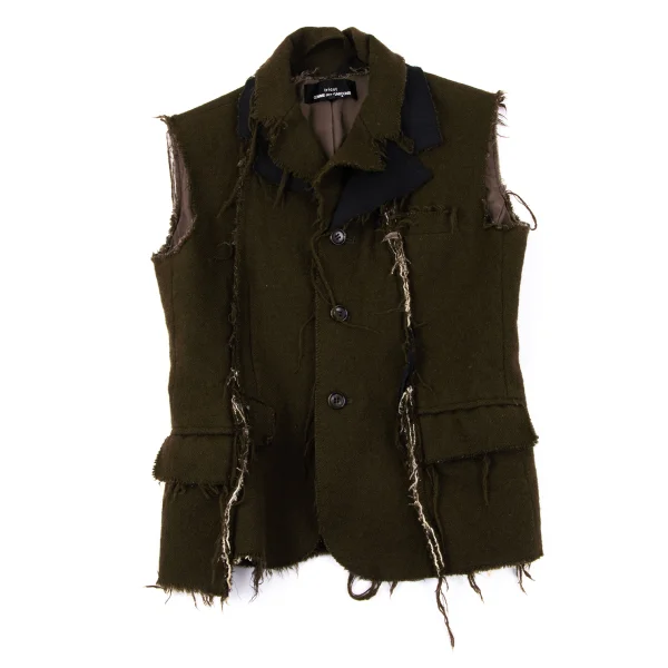 トリココムデギャルソンtricot COMME des GARCONS ウール縮絨切替