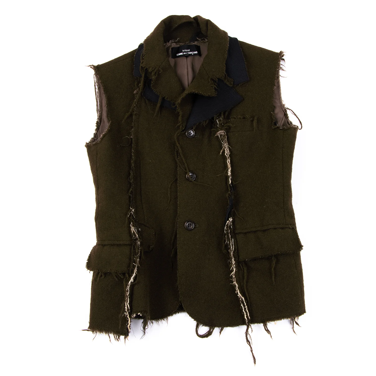 トリココムデギャルソンtricot COMME des GARCONS ウール縮絨切替