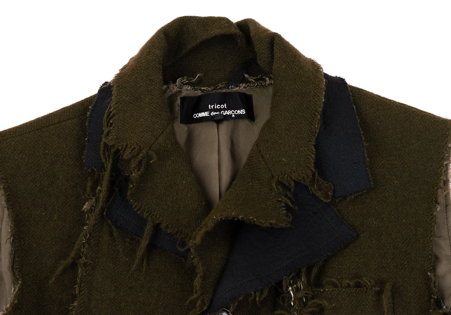 トリココムデギャルソンtricot COMME des GARCONS ウール縮絨切替