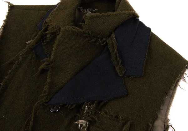 tricot COMME des GARCONS Fulling Wool Sleeveless Jacket K-163920_005