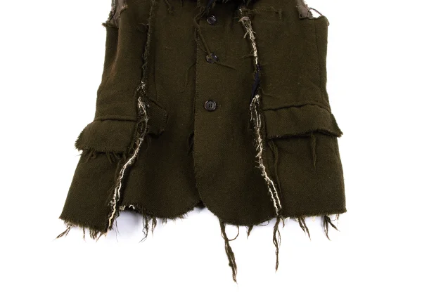 tricot COMME des GARCONS Fulling Wool Sleeveless Jacket K-163920_009